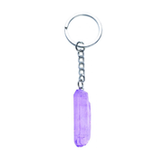 Coloured Quartz Point Keychain Assorted