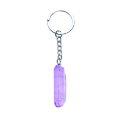 Coloured Quartz Point Keychain Assorted
