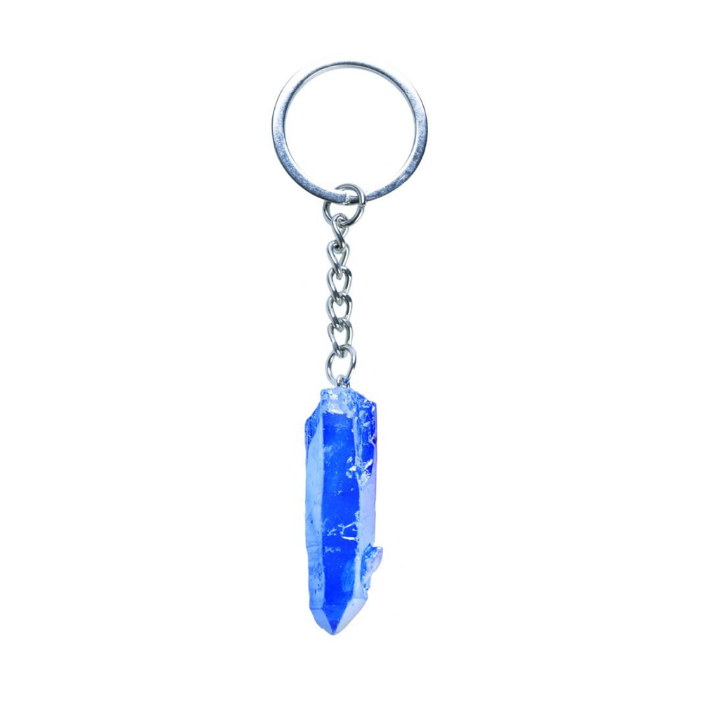 Coloured Quartz Point Keychain Assorted