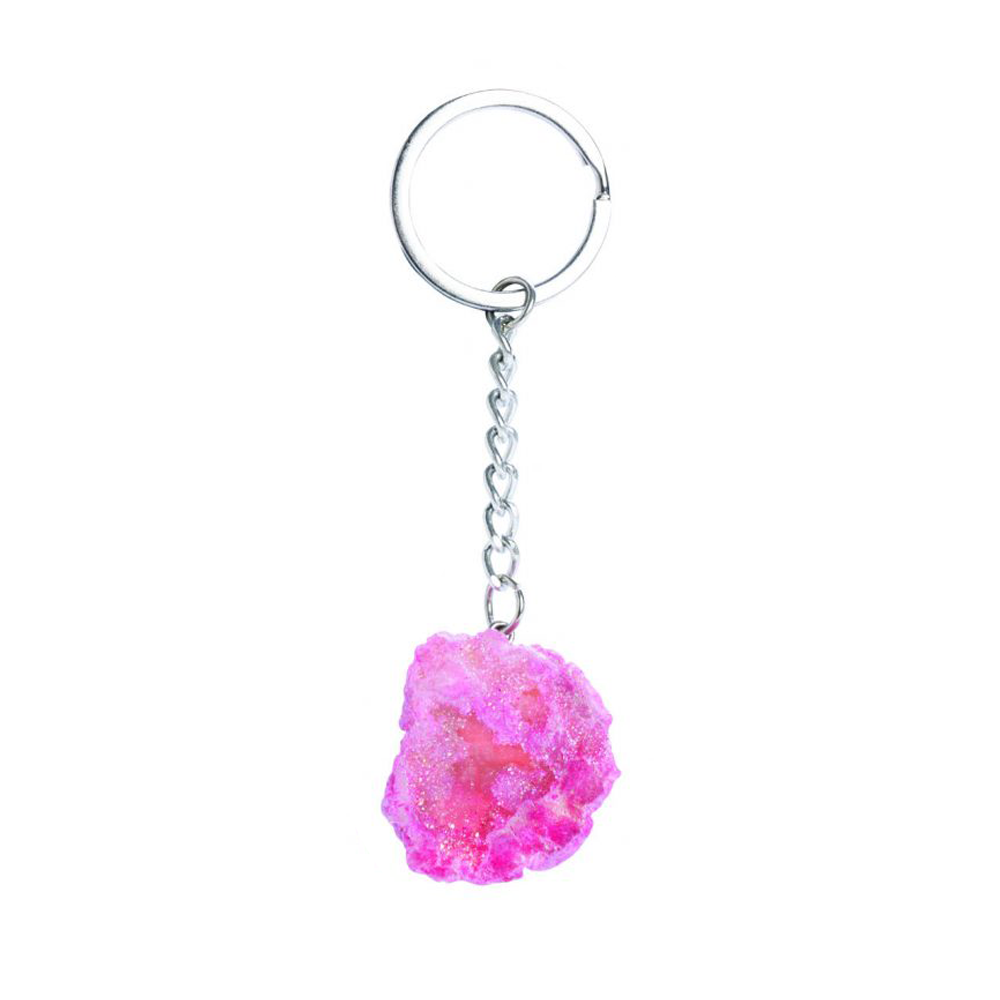 Coloured Geode Keychain Assorted