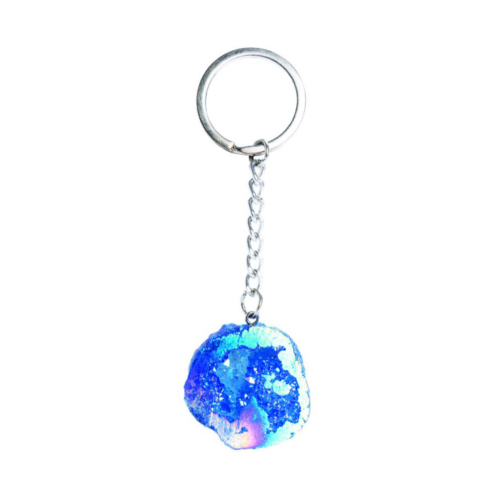 Coloured Geode Keychain Assorted