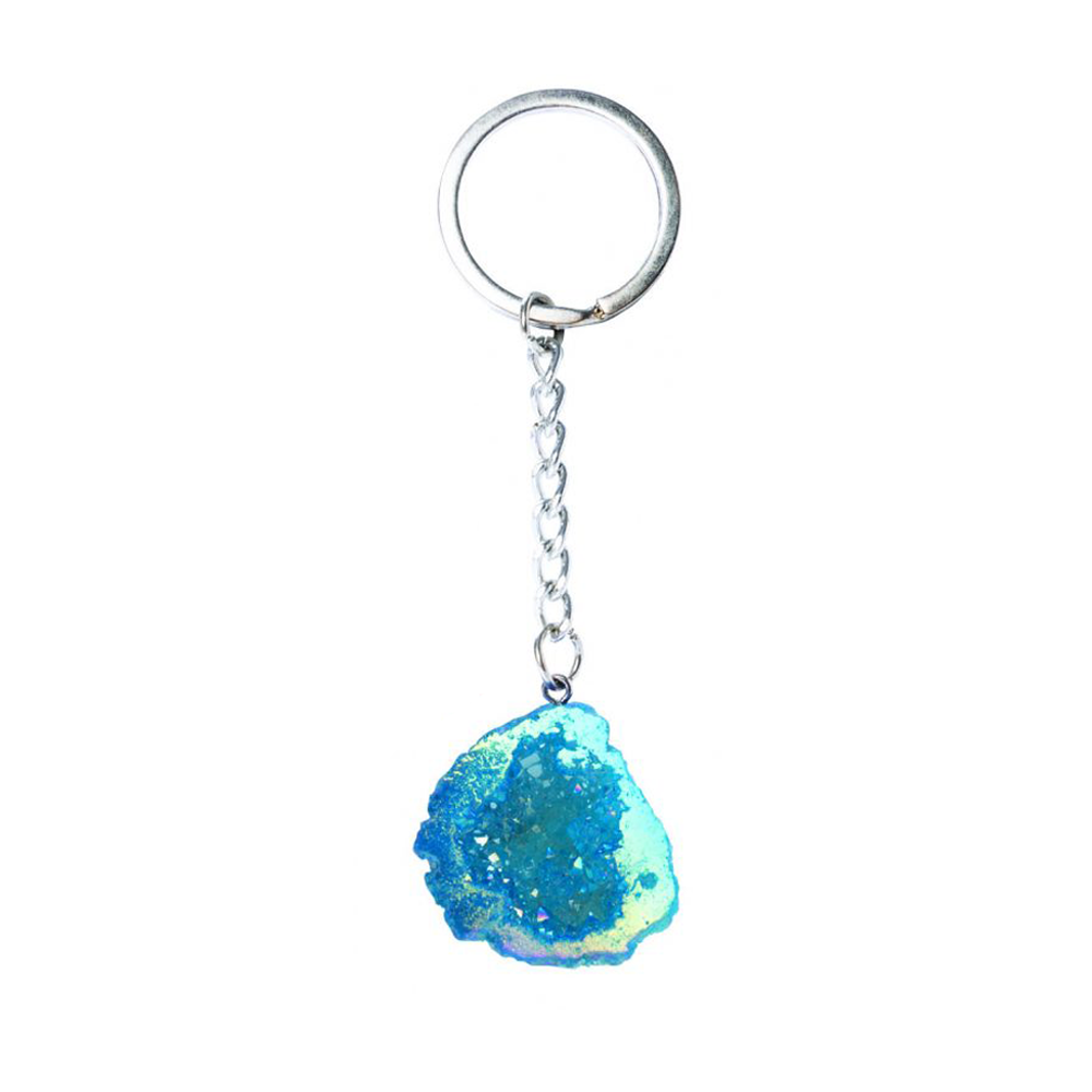 Coloured Geode Keychain Assorted