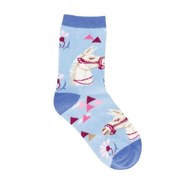 Socksmith Socks Kid's 7-10 No Drama Llama years Blue