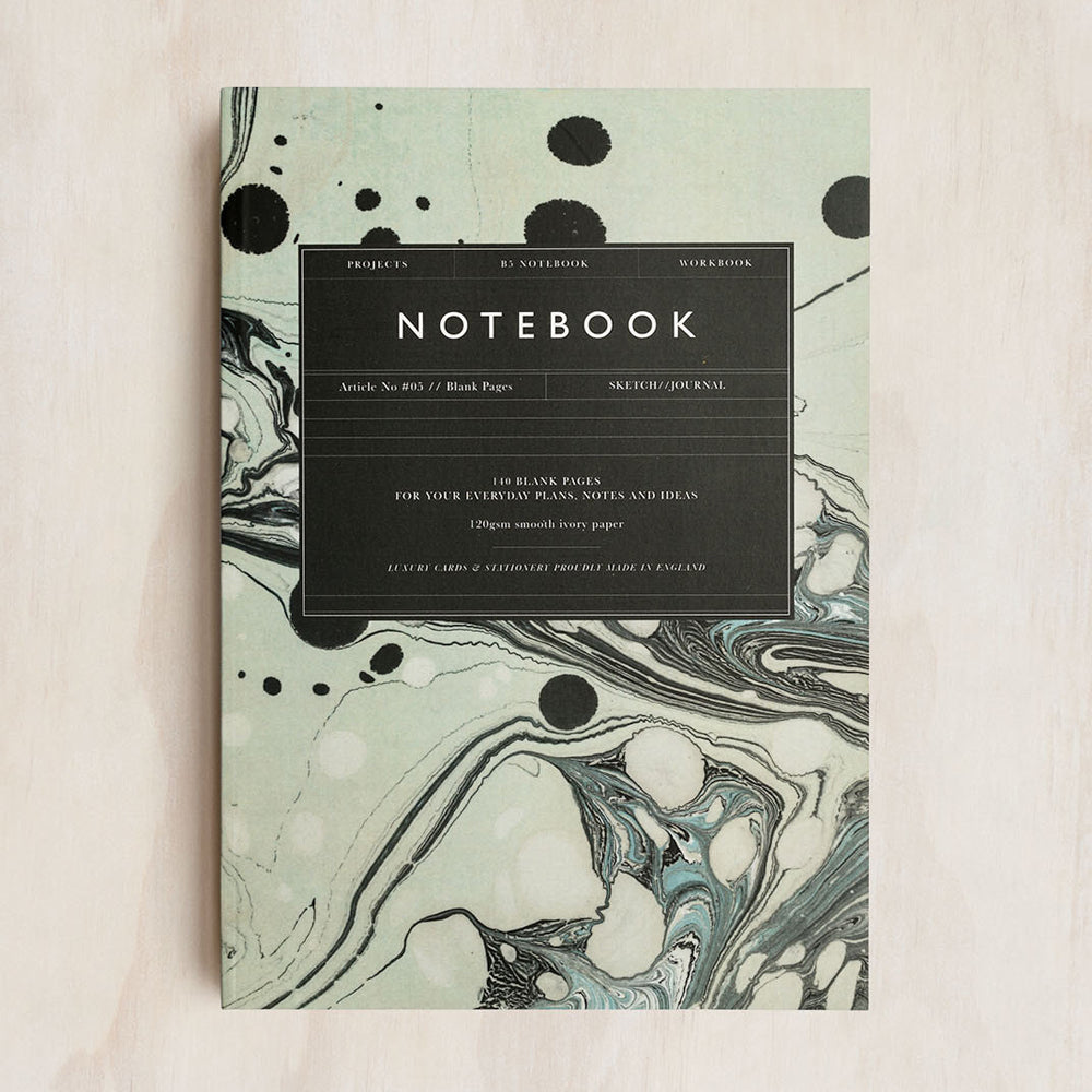 Katie Leamon Marble Notebook Plain B5 Article No. 05