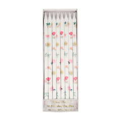 Meri Meri Tapered Floral Birthday Candles set of 16