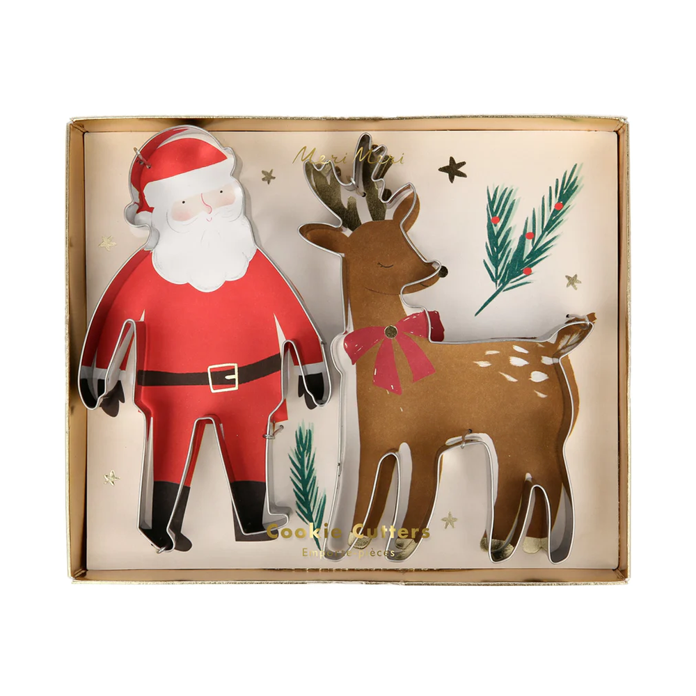 Meri Meri Santa & Reindeer Festive Cookie Cutters