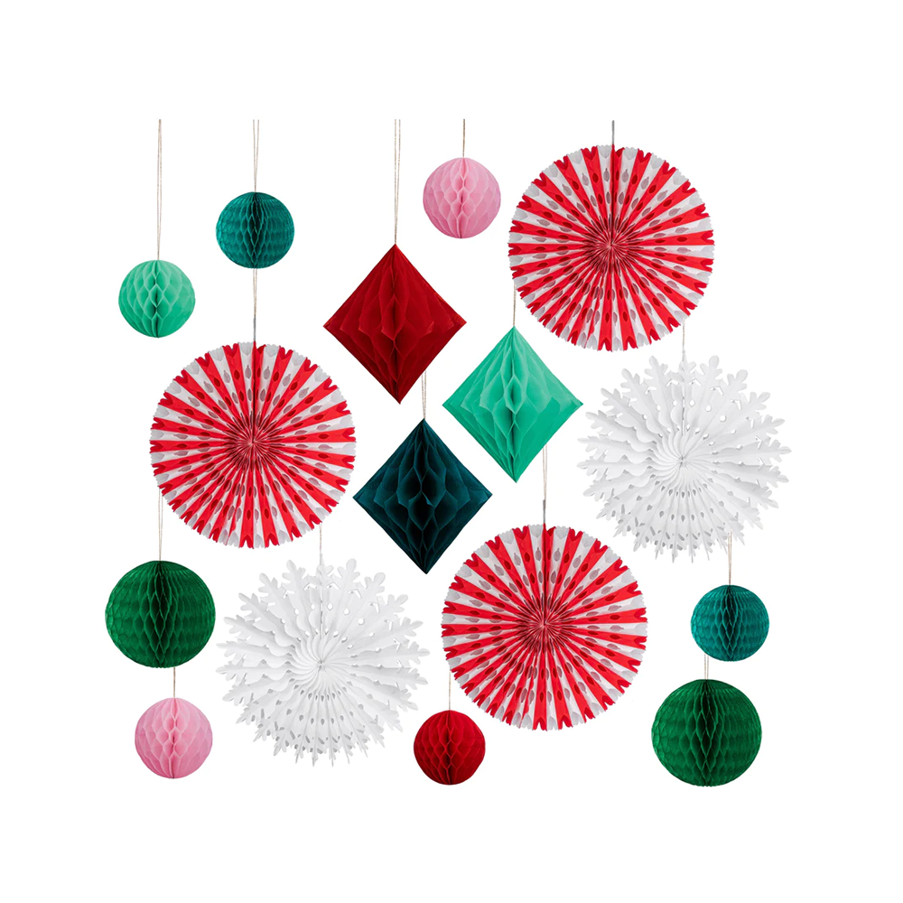 Meri Meri Christmas Honeycomb Decoration Kit