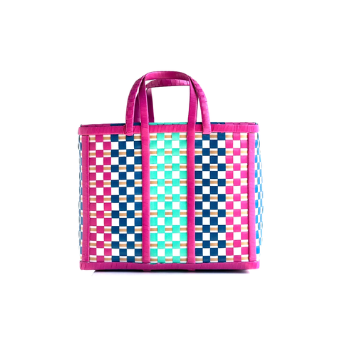 Zay Burmese Woven Basket Juno Large Assorted