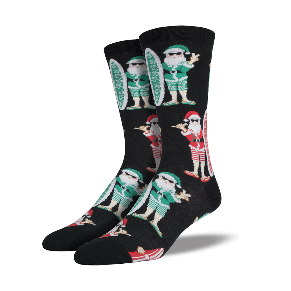 Socksmith Socks Men's Surf Santa Black