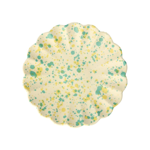 Meri Meri Speckled Bamboo Plate Mint