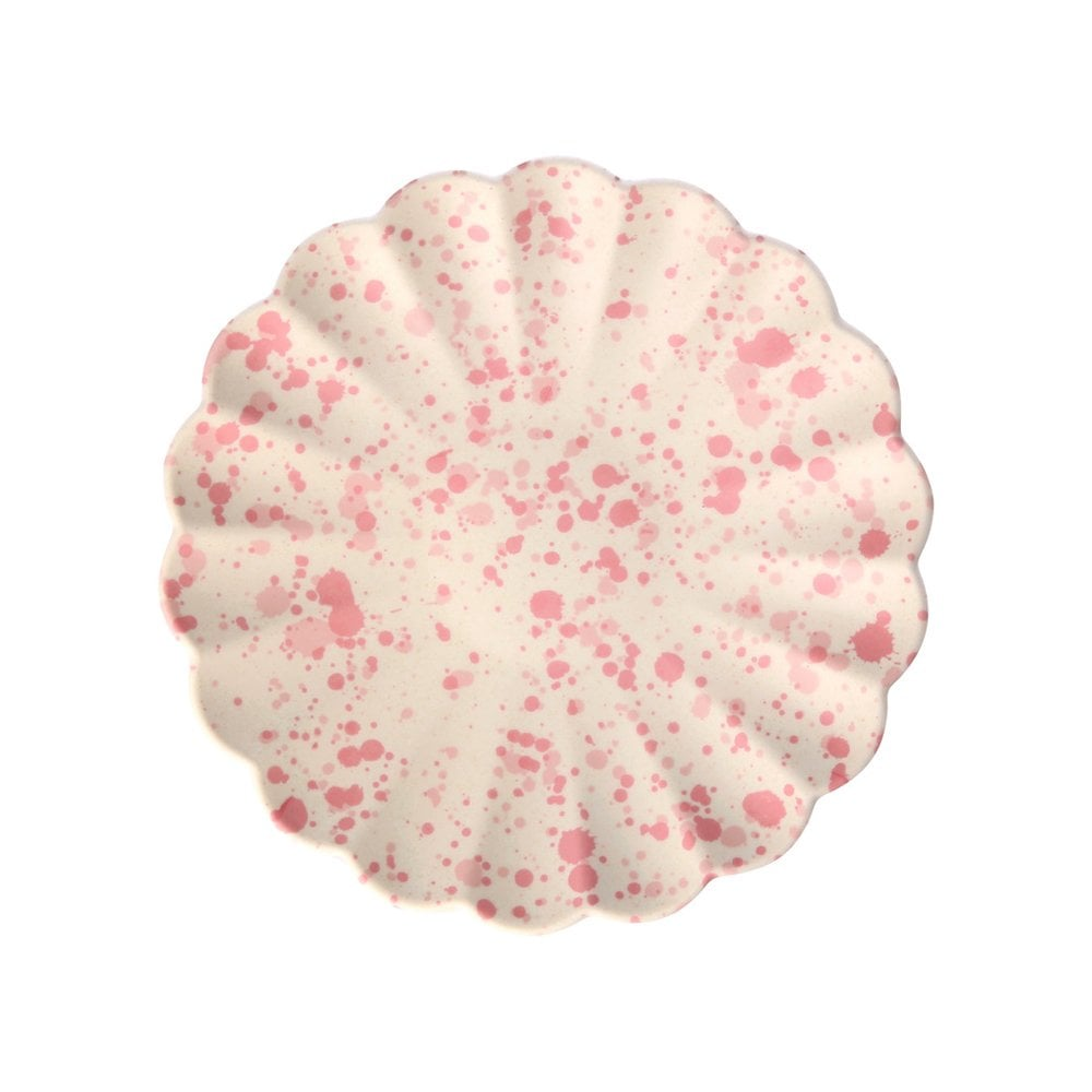 Meri Meri Speckled Bamboo Plate Pink