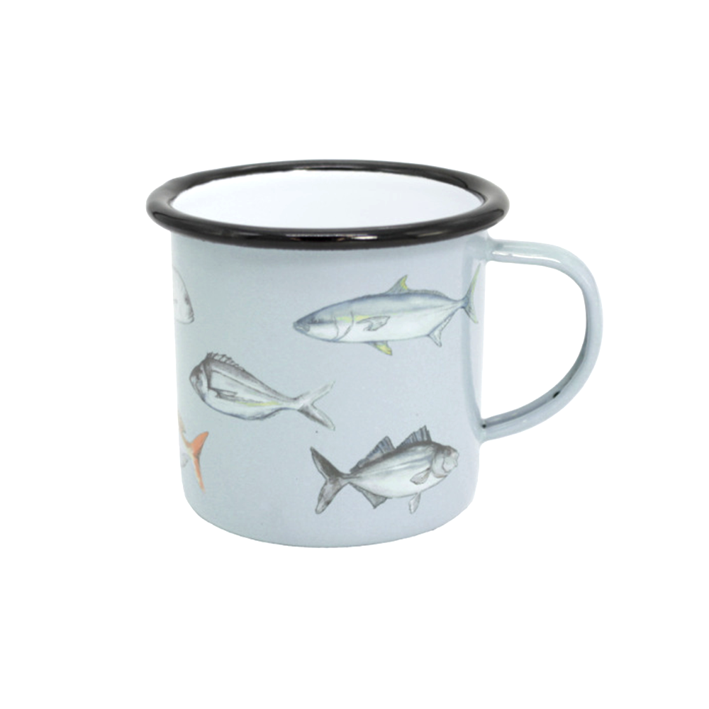 Moana Road NZ Fishing Enamel Mug