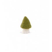 Muskhane 100% Felt Mushroom Morel Small Anise Green