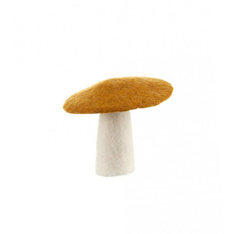 Muskhane 100% Felt Mushroom Flat Large Gold