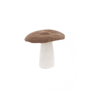 Muskhane 100% Felt Mushroom Flat Large Chestnut