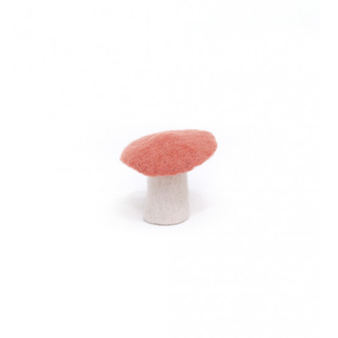Muskhane 100% Felt Mushroom Flat Small Lychee
