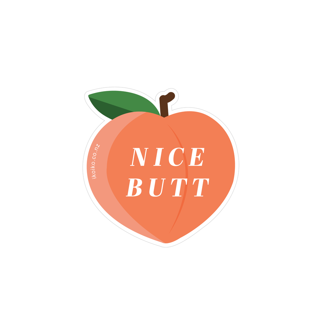 Iko Iko Fun Size Sticker Nice Butt Peach