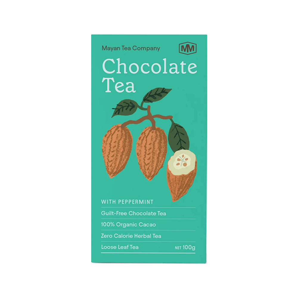 Mayan Man Cacao Husk Tea Peppermint Loose Leaf