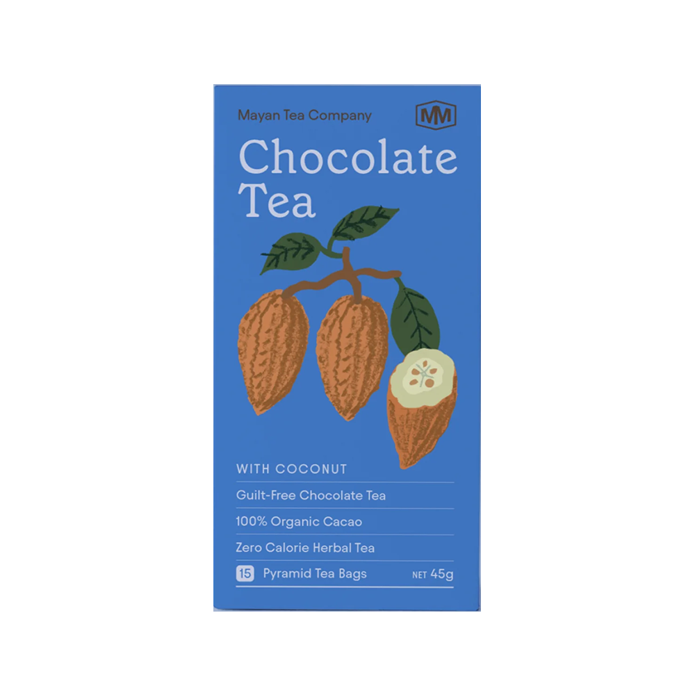 Mayan Man Cacao Husk Tea Coconut  Pack of 15 Tea Bags
