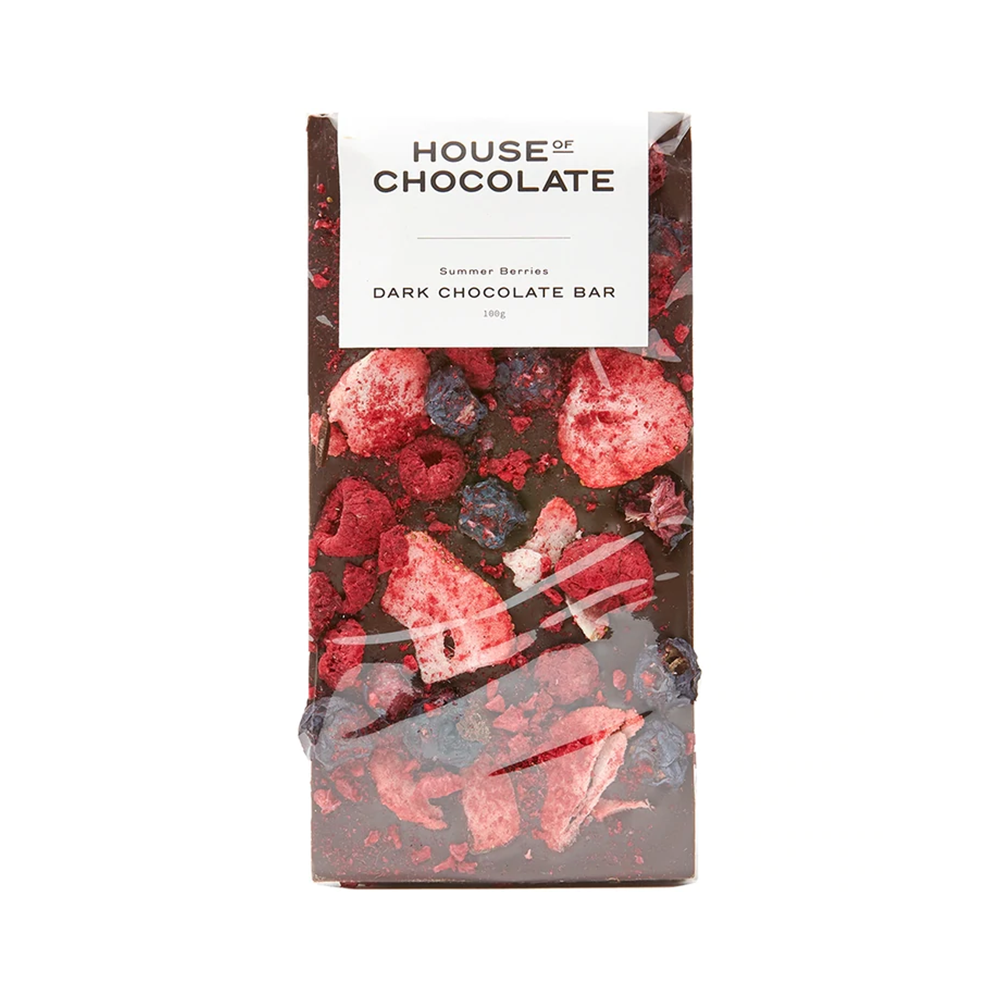 House of Chocolate Summer Berry Dark Chocolate Bar 96g