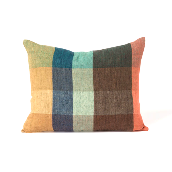 Citta Cabin Linen Cushion Cover Kermit Multicolour