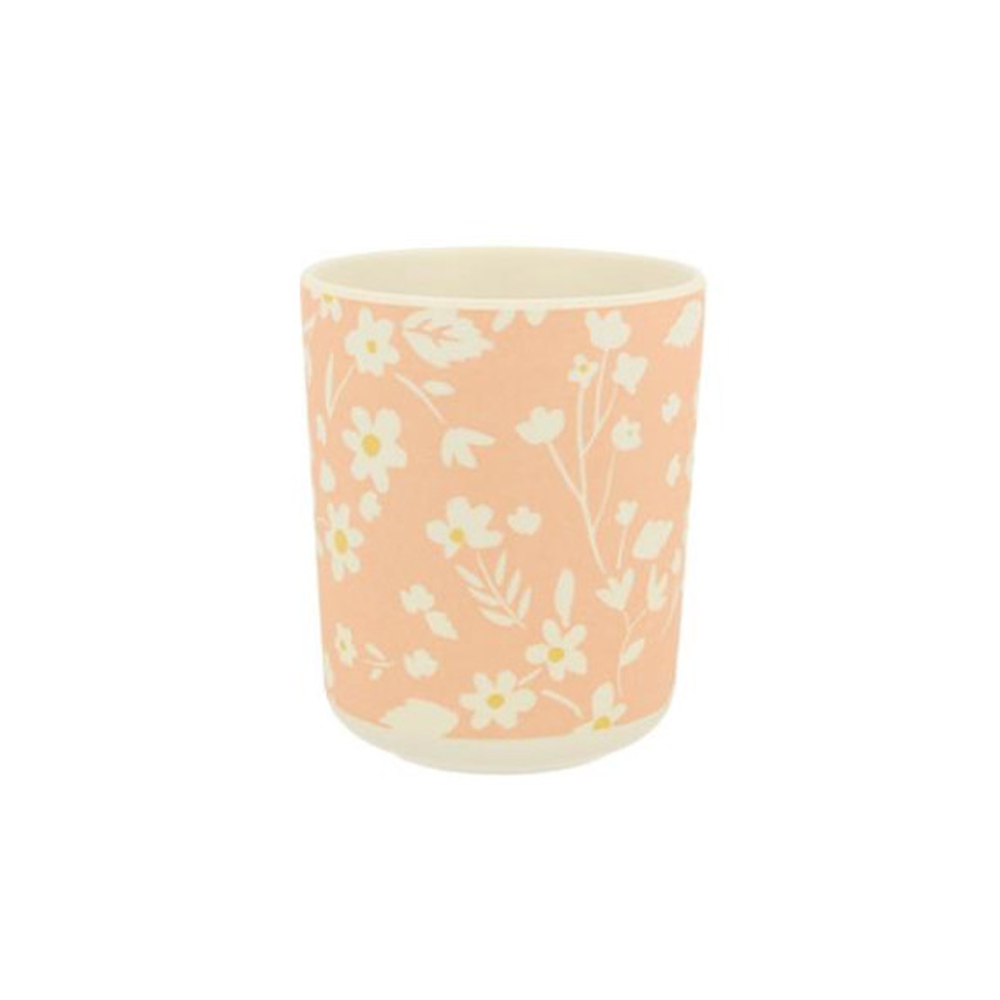 Meri Meri Bamboo Floral Cup Coral Pink