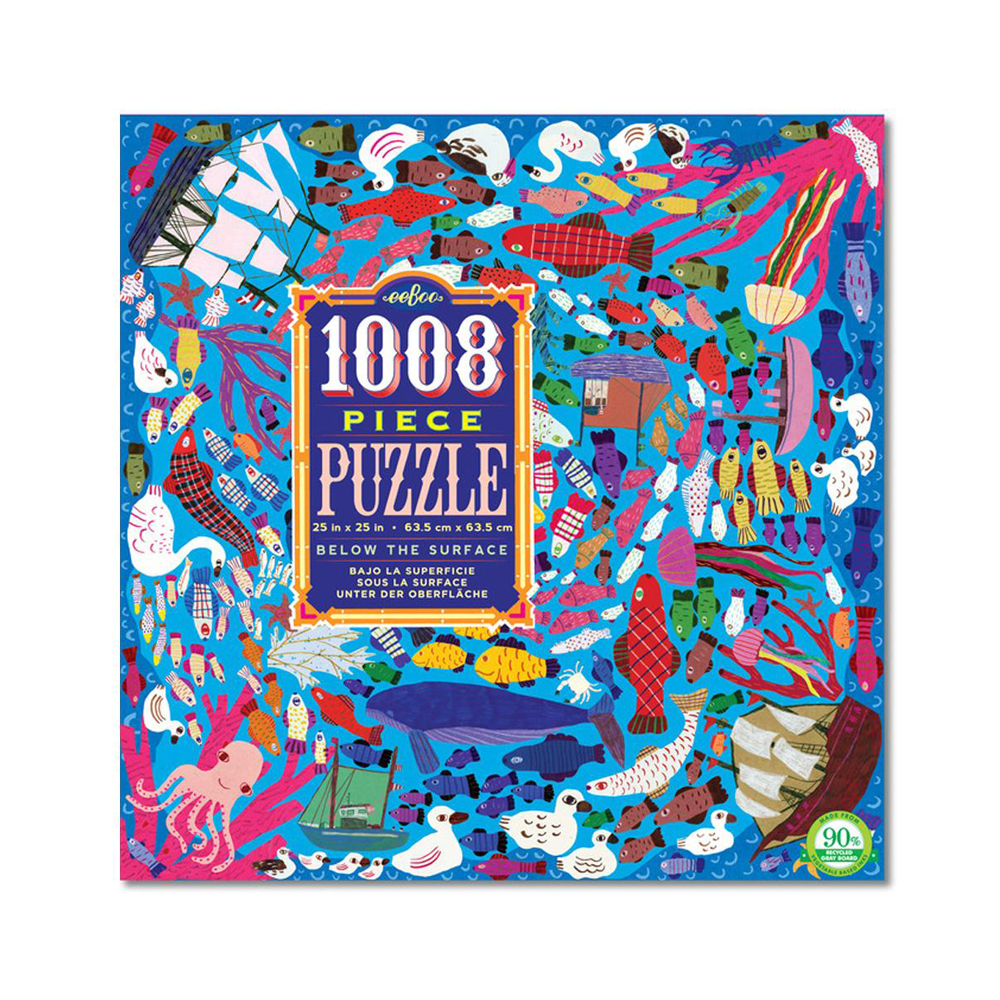 eeBoo 1008 Piece Puzzle Below the Surface