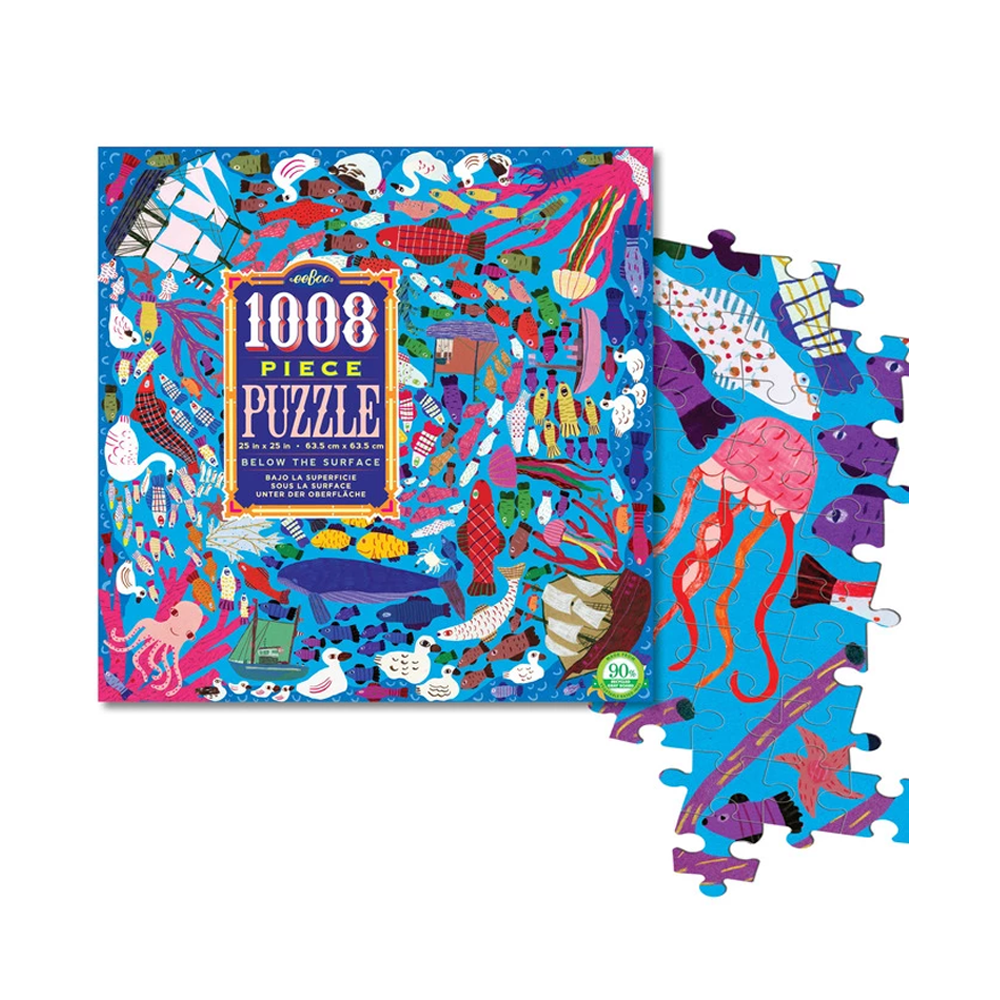 eeBoo 1008 Piece Puzzle Below the Surface