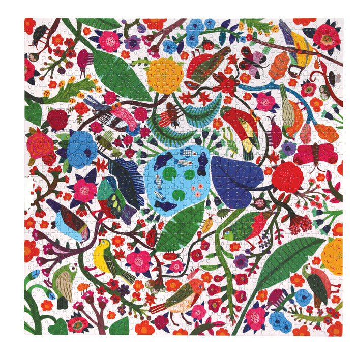 eeBoo 1008 Piece Puzzle Birds and Flowers