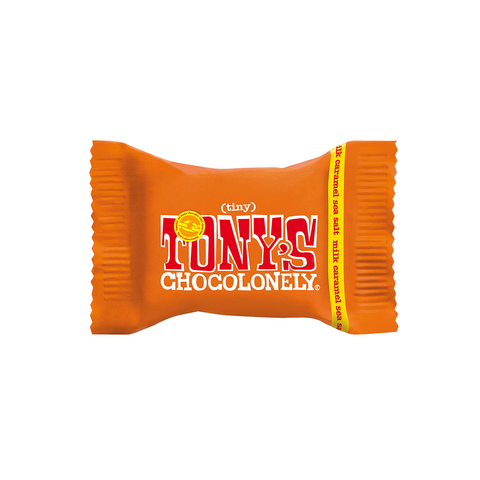 Tony's Chocolonely Tiny Milk Chocolate Caramel Sea Salt 9g