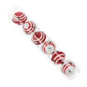 Hanging Christmas Bell Decorations Pack of 6 Red