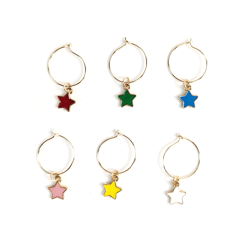 Wine Charms Pack of 6 Stars