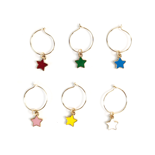 Wine Charms Pack of 6 Stars
